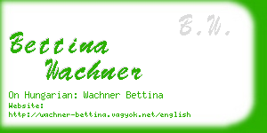 bettina wachner business card